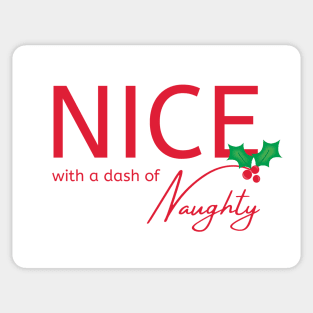 Nice With a Dash of Naughty Cheeky Witch® Festive Sticker